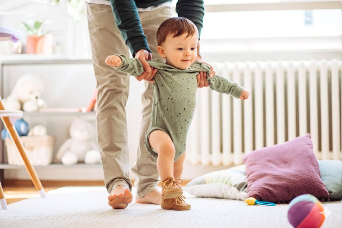 enfant marche chaussure souple cuir