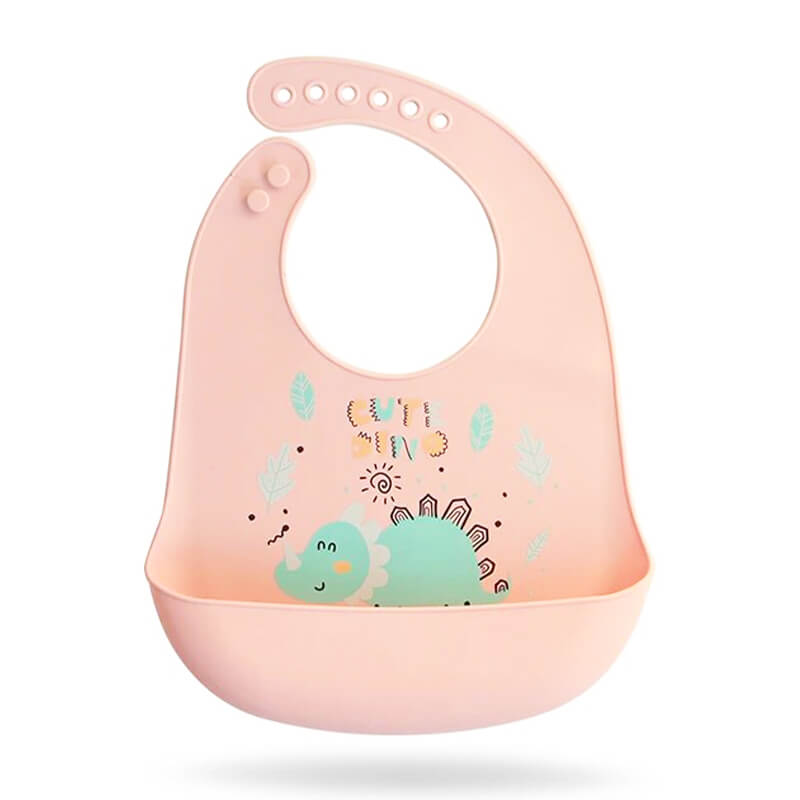 Lot De 2 Bavoirs Bébé - Motifs Dinosaure Vert Et Astronaute Gris - Imperméable Et Facile à Nettoyer
