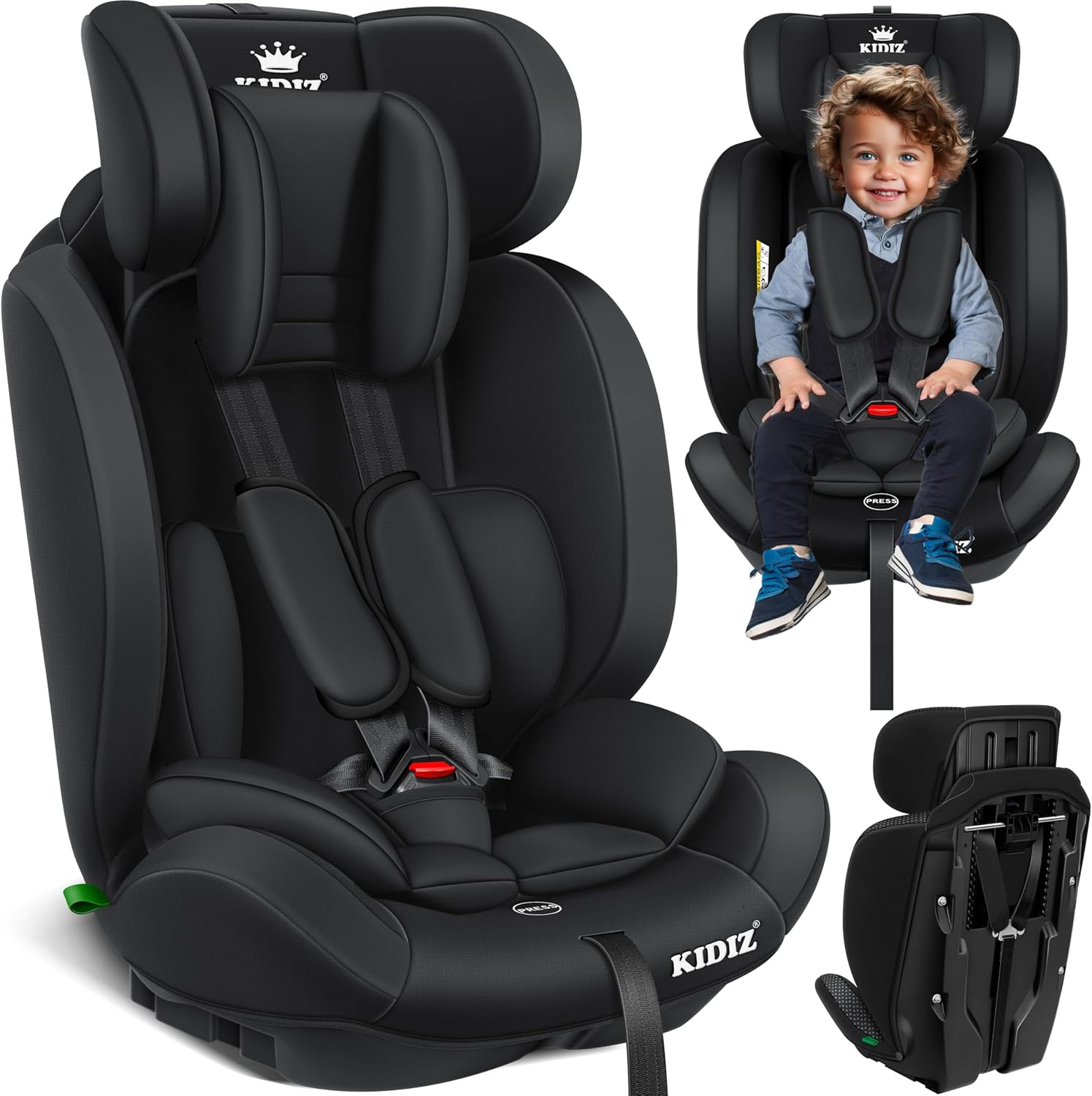 Siège Auto Pour Poupée Avec Ceintures De Sécurité - Accessoire Voiture Pour Poupées 10-17cm