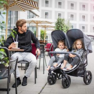 Alternative view of Poussette Double hauck Roadster Duo SLX – Inclinable, Pliable, Compact, Gris Argenté