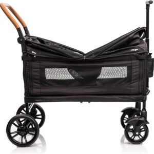 Poussette Vickey Pliable 2 Enfants - Résistante & Pratique