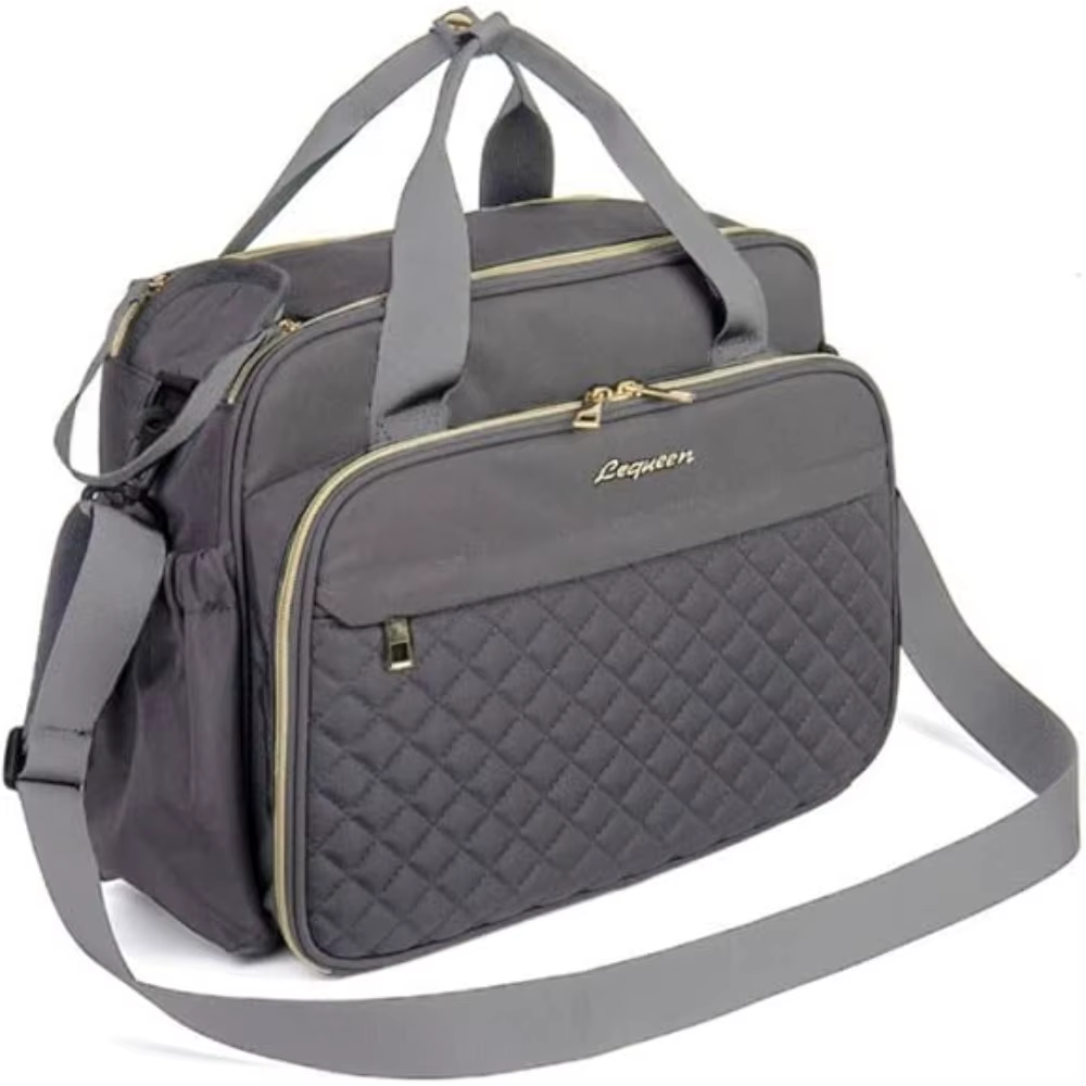 Sac à langer matelassé (gris)