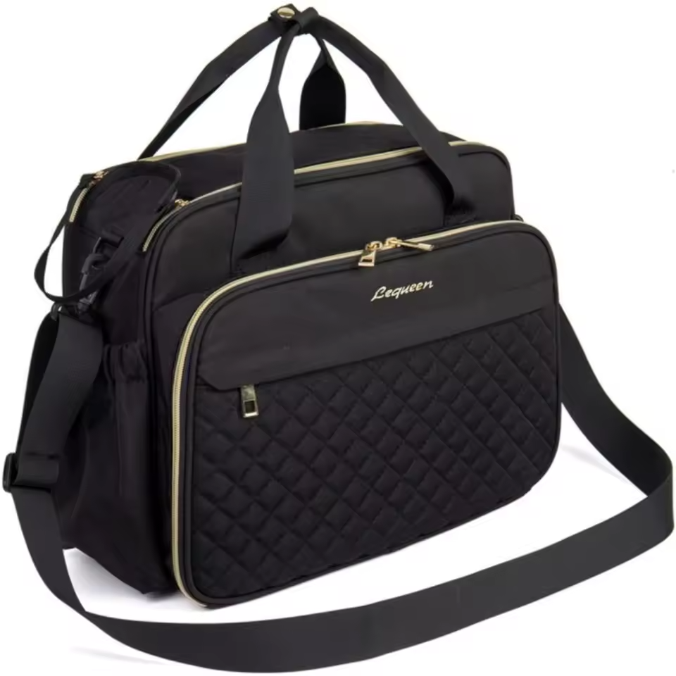 Sac à langer matelassé (noir)