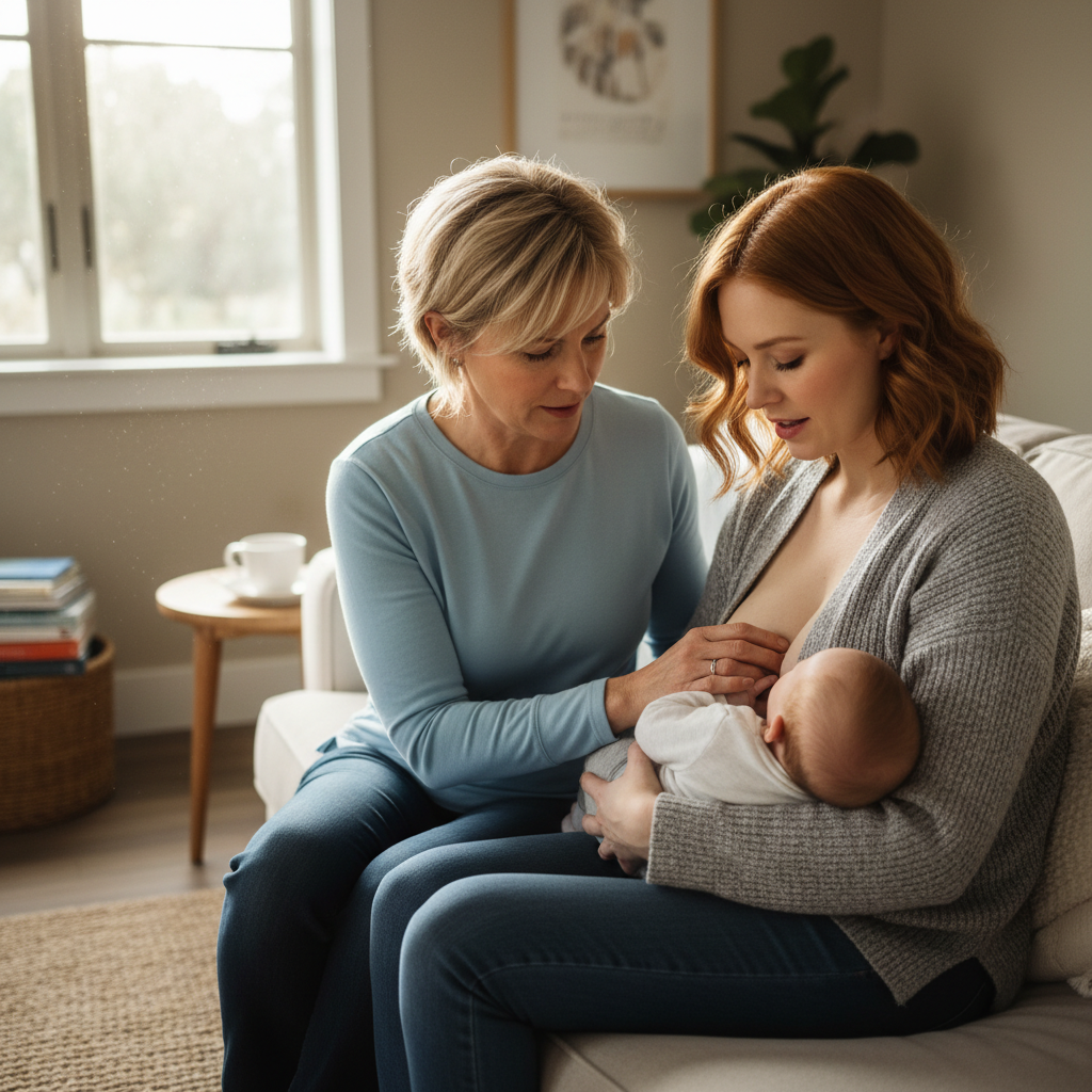 consultante lactation prise sein