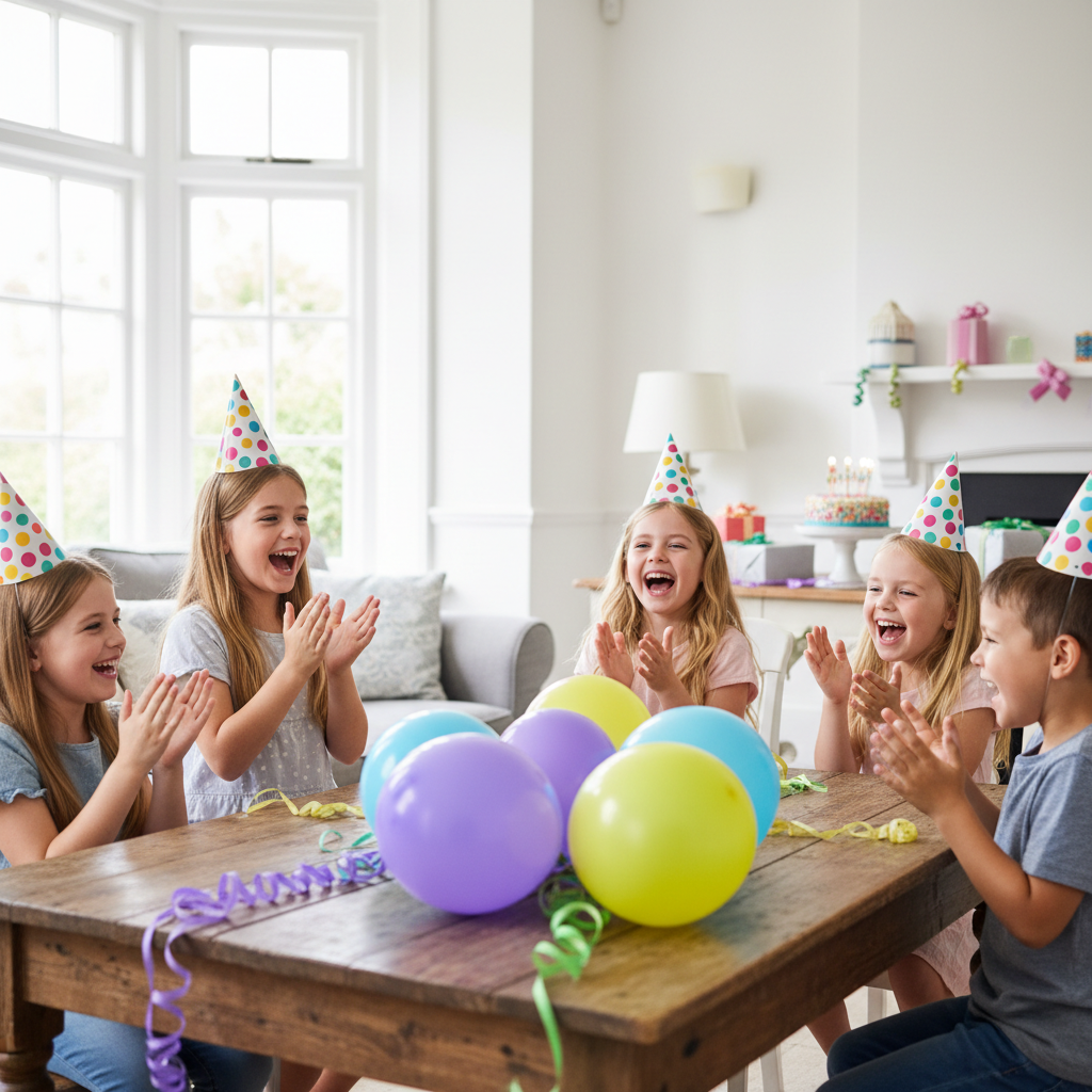 enfants fete anniversaire animee