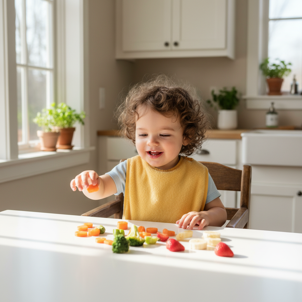 tout petit repas legumes colores