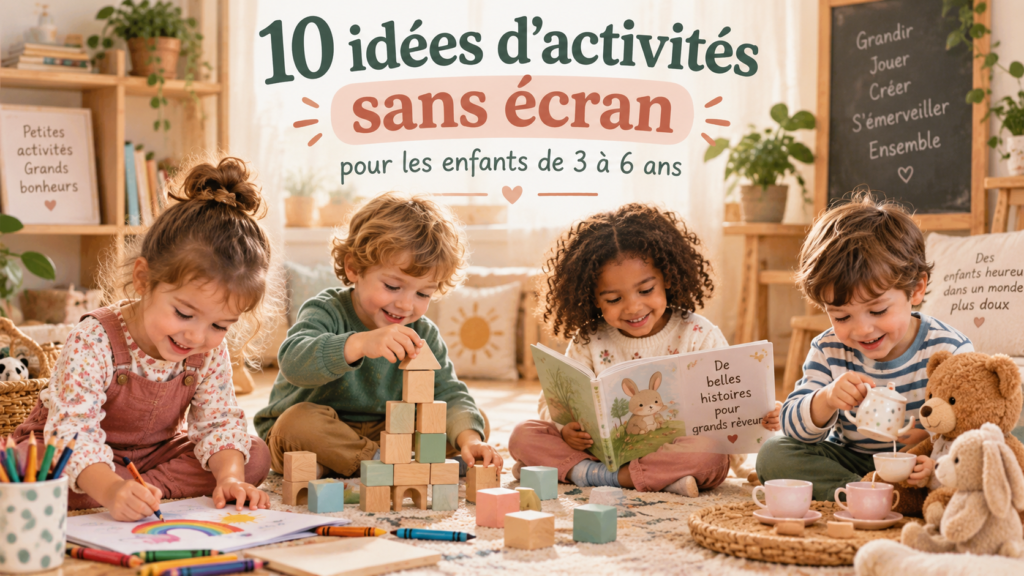 Activités créatives sans écran pour enfants