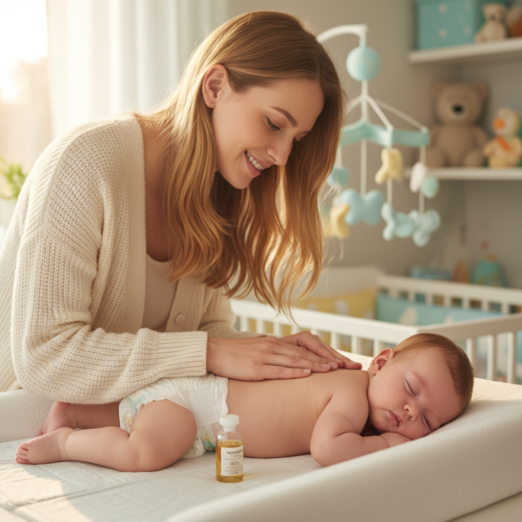 massage bebe huile vegetale